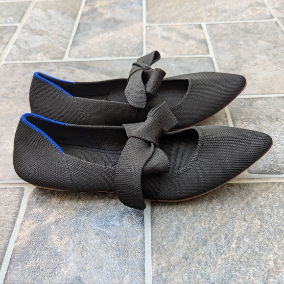 Rothys Mary Jane Pointed Tie Flats - Picture 7 of 11